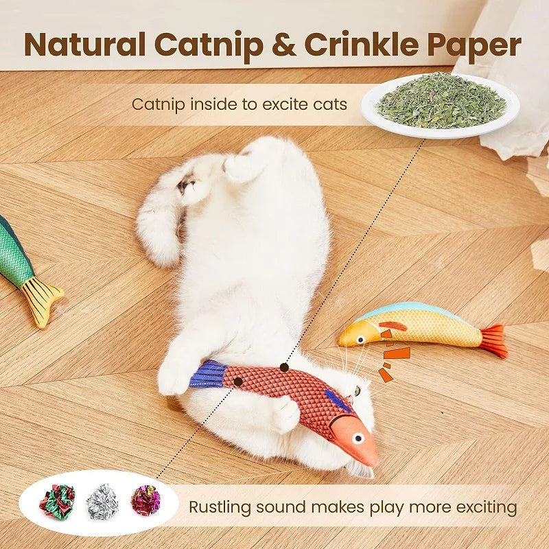 Interactive Fish Catnip Toy