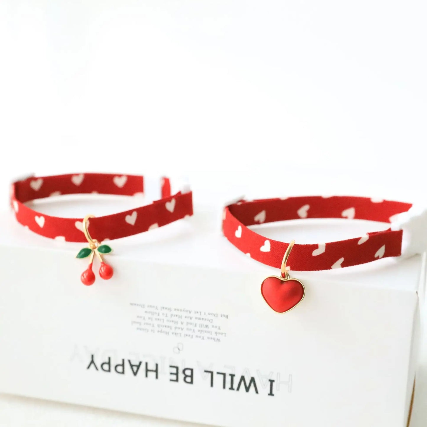 Heart Design Pet Collar with Bell