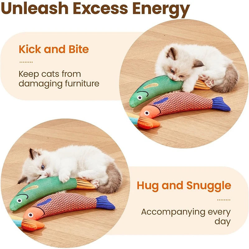 Interactive Fish Catnip Toy