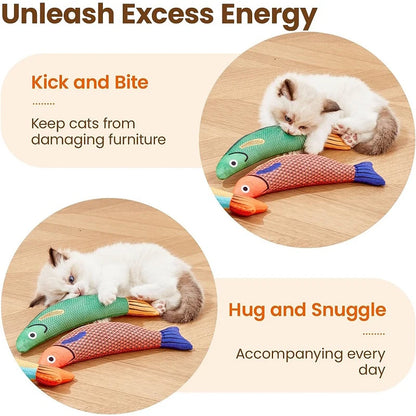 Interactive Fish Catnip Toy