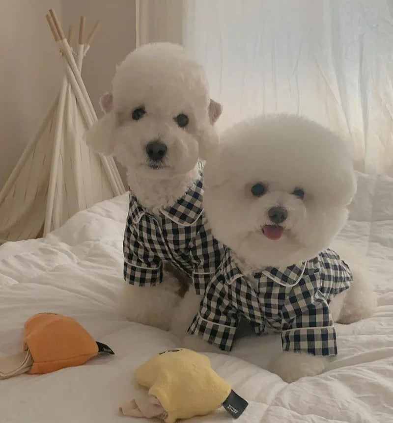 Plaid Shirts Dog Pajama